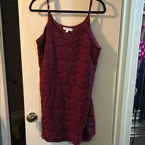 love, Fire Burgundy Lace Camisole